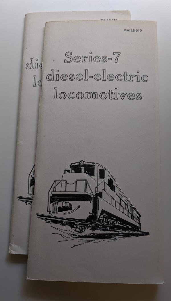 GE Series-7 diesel-electric locomotives manual (x2)