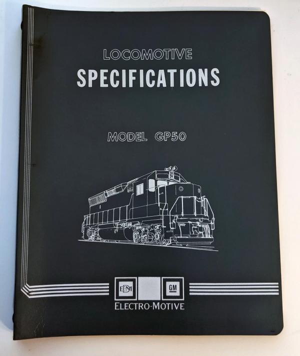 Locomotive Specifications Booklet: EMD GP50