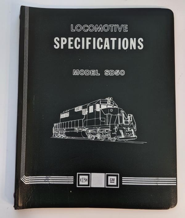Locomotive Specifications Booklet: EMD SD50