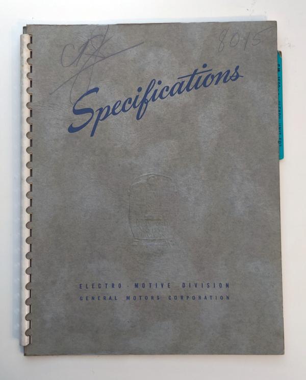Locomotive Specifications Booklet: EMD FP7
