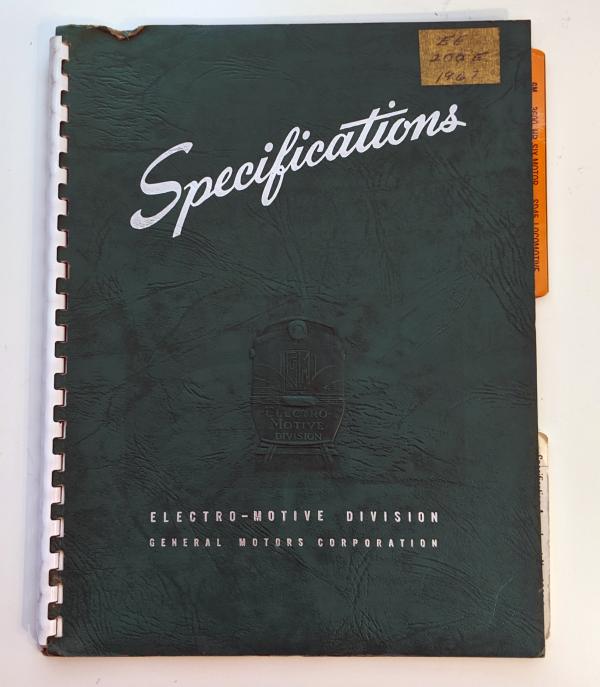 Locomotive Specifications Booklet: EMD SD45