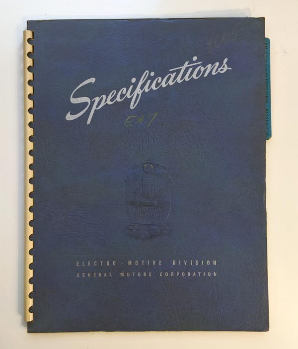 Locomotive Specifications Booklet: EMD E7A