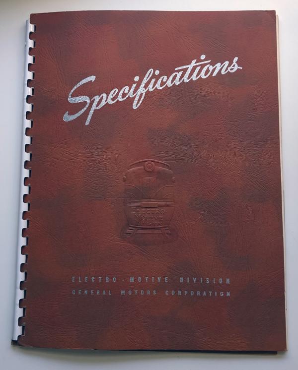 Locomotive Specifications Booklet: EMD SD24B Specification 8041 March 2 1959