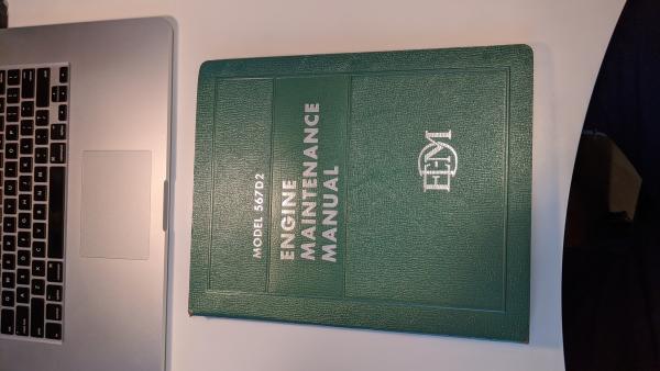 EMD Engine Maintentance Manual for Model 567D2 Engines