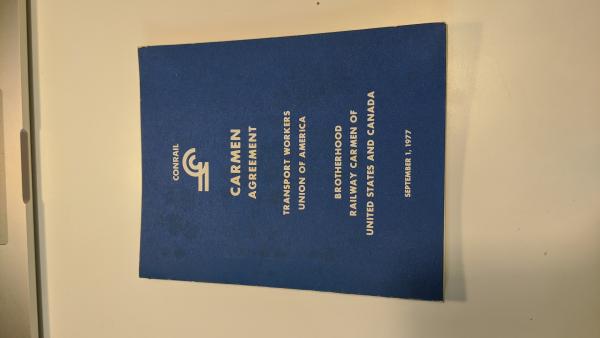Carmen Agreement Transport Workers Union of America Brotherhood Railway Carmen of United States and Canada September 1 1977
