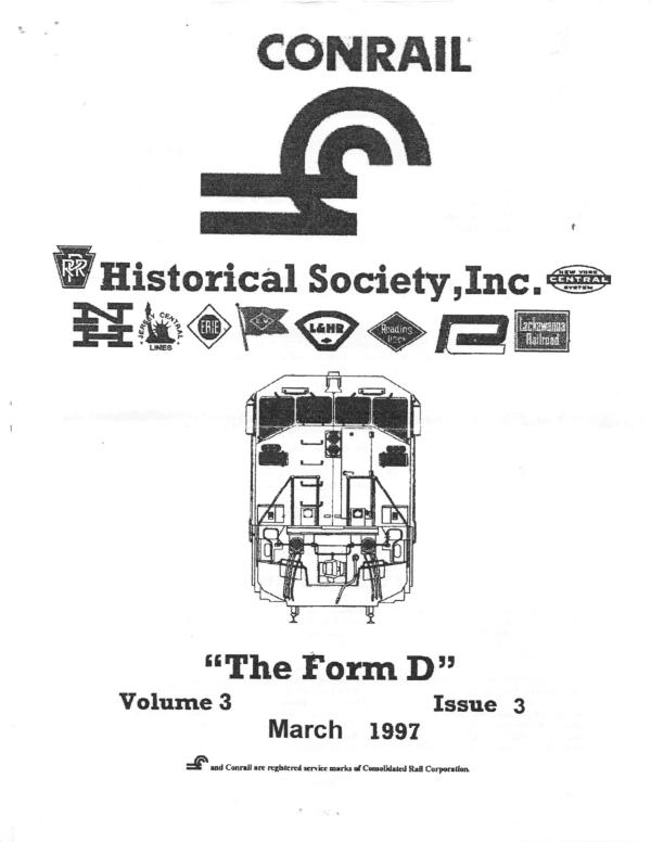 CRHS The Form D Newsletter - Vol. 03, No. 03 - March 1997
