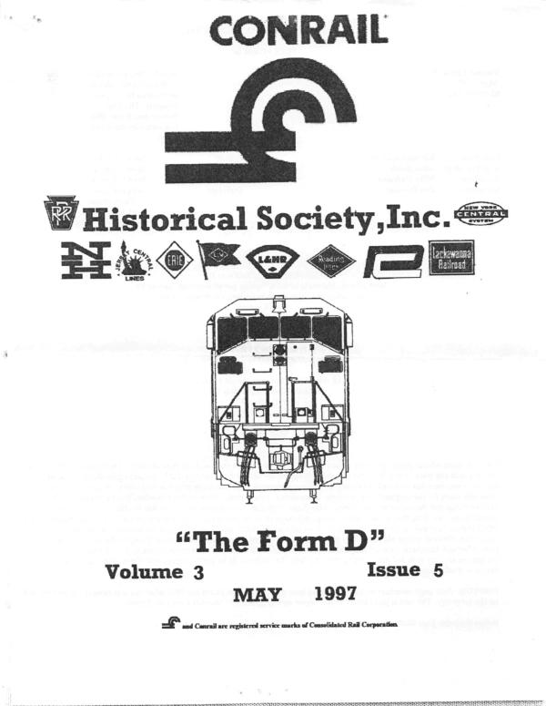 CRHS The Form D Newsletter - Vol. 03, No. 05 - May 1997