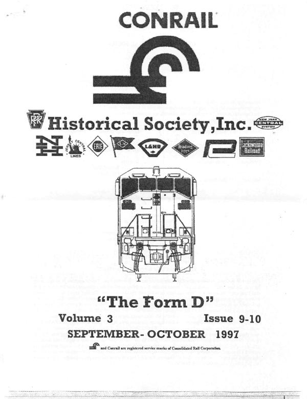 CRHS The Form D Newsletter - Vol. 03, No. 09 & 10 - September/October 1997
