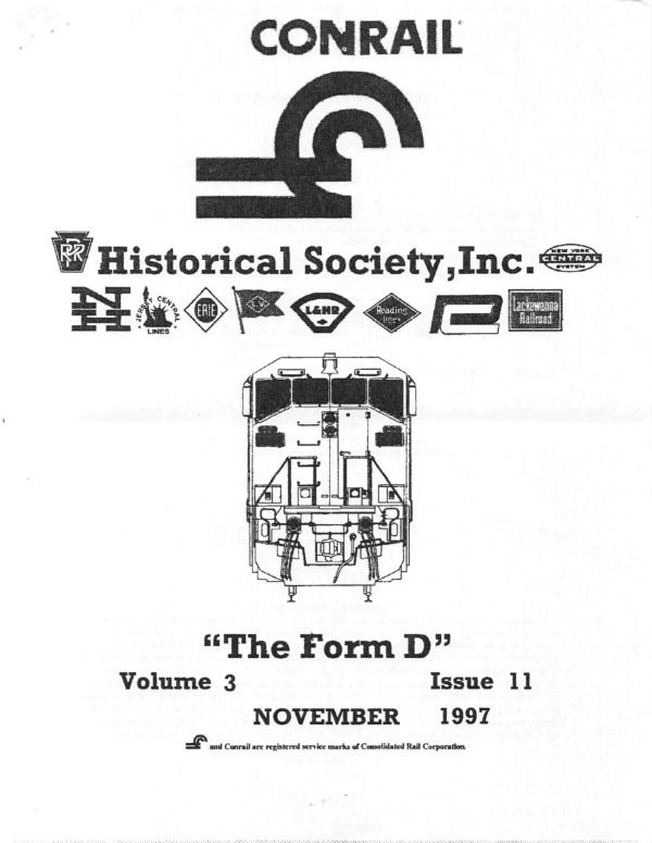 CRHS The Form D Newsletter - Vol. 03, No. 11 - November 1997