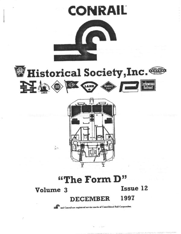 CRHS The Form D Newsletter - Vol. 03, No. 12 - December 1997