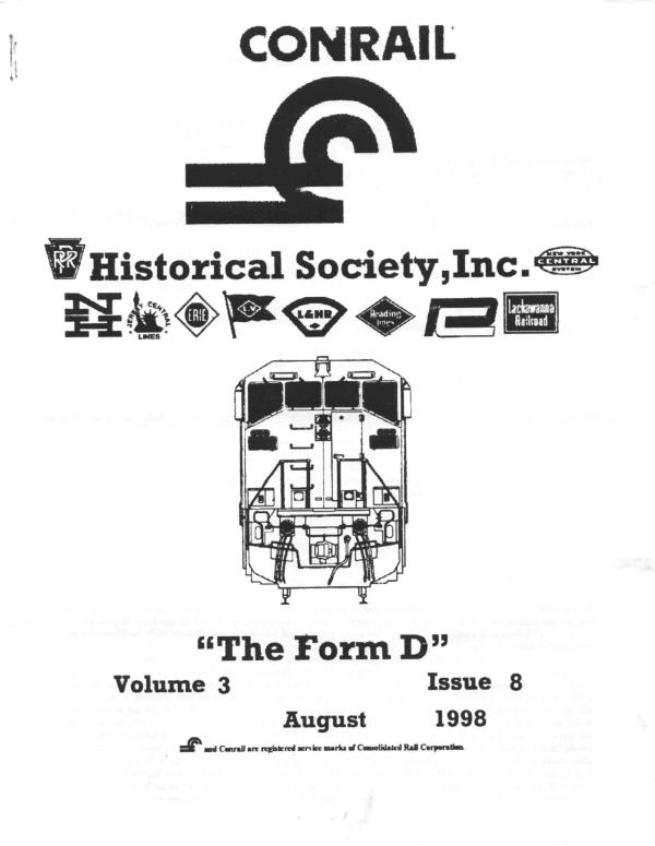 CRHS The Form D Newsletter - Vol. 04, No. 08 - August 1998