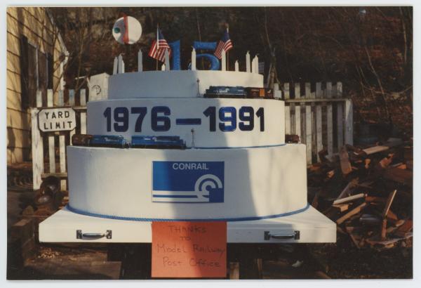 1991 Conrail 15th Anniversary Cake