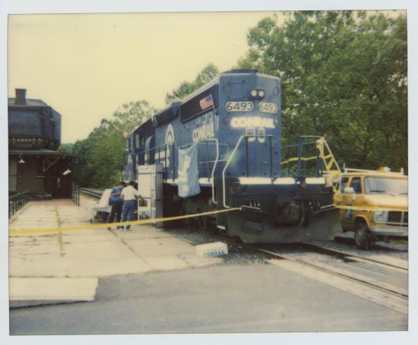 SD40-2 6493 at CNJ station in Bethlehem, PA