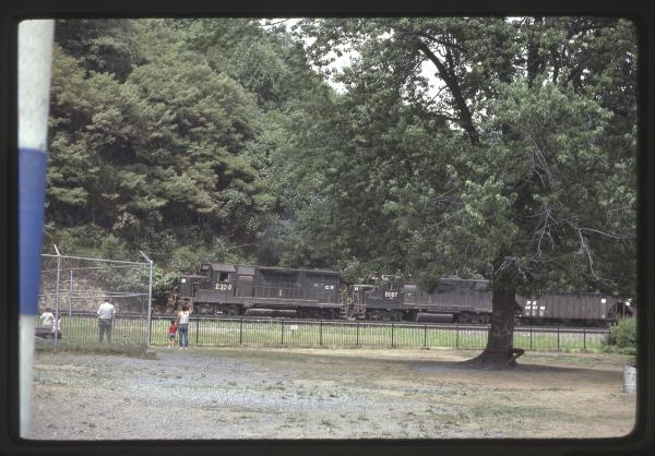 Conrail 2350 at Horseshoe Curve, Altoona PA in 8/83