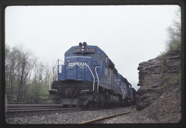 Conrail 6281 in Altoona PA on 5/6/89