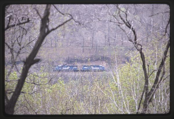 Conrail 6291 at MG Tower, Altoona PA on 5/6/89