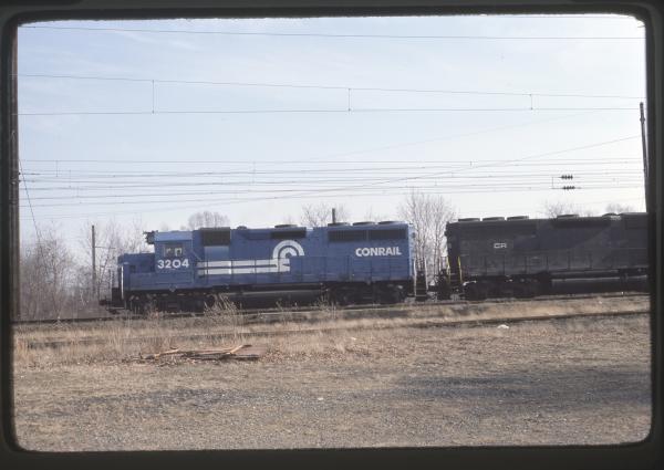 Conrail 3204 in Monmouth Junction NJ on 3/6/77