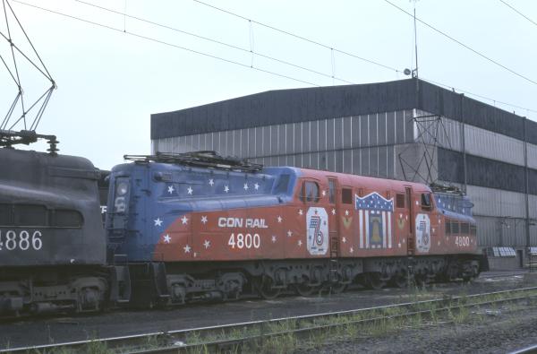 Conrail 4800 in Morrisville PA on 6/27/76