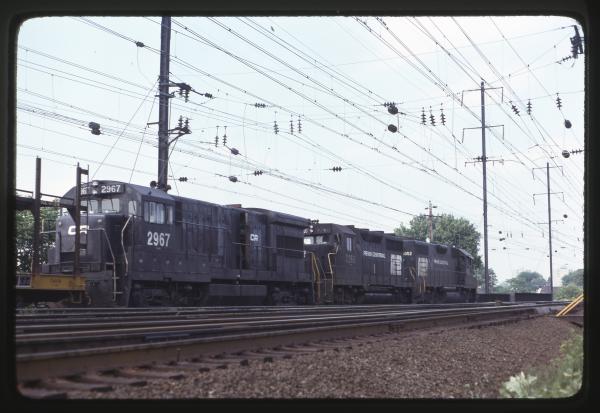 Conrail 2967 in Morrisville PA on 7/11/76
