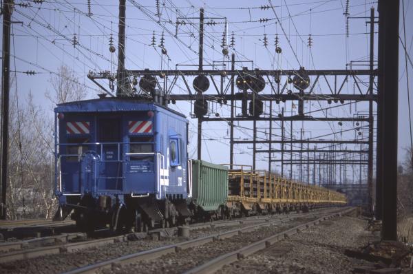 Conrail 21200 in Morrisville PA on 2/16/77