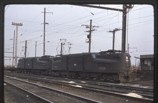 Conrail 4854 in Morrisville PA on 2/19/77