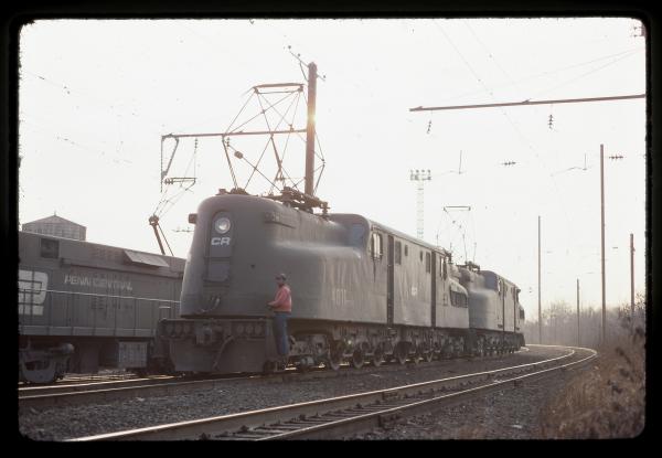 Conrail 4811 in Morrisville PA on 2/19/77
