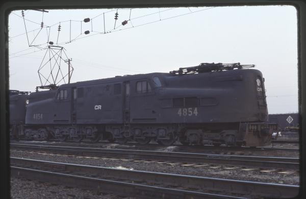 Conrail 4854 in Morrisville PA on 2/19/77