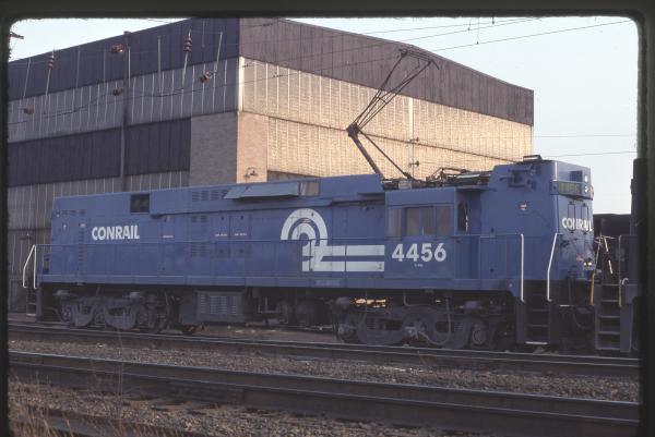 Conrail 4456 in Morrisville PA on 2/19/77