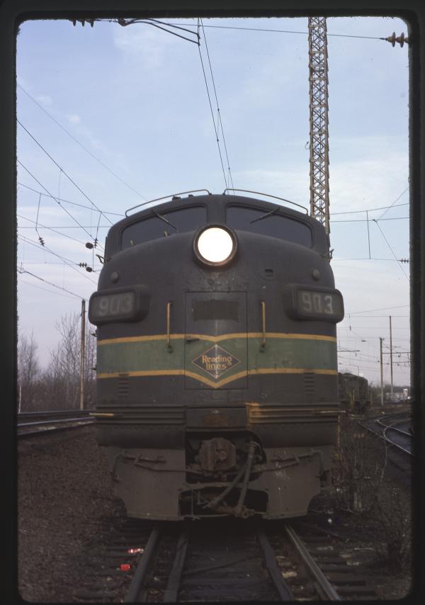 Conrail 903 in Morrisville PA on 2/26/77