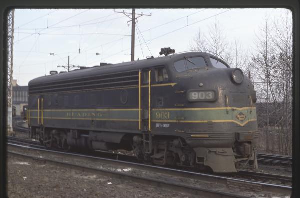 Conrail 903 in Morrisville PA on 2/26/77