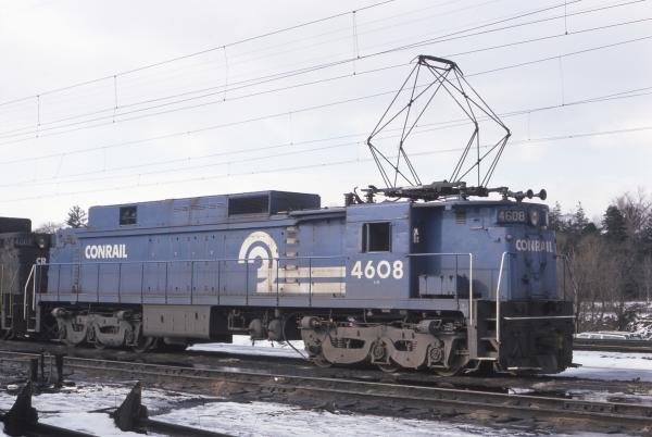 Conrail 4608 in Morrisville PA on 1/18/78