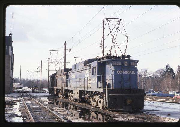 Conrail 4608 in Morrisville PA on 1/18/78