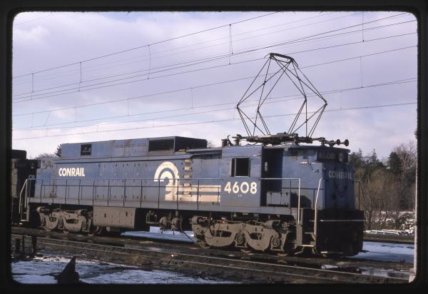 Conrail 4608 in Morrisville PA on 1/18/78