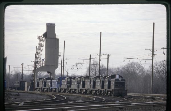 Conrail 9295 in Morrisville PA on 1/27/80