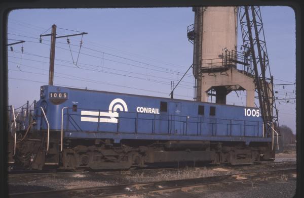 Conrail 1005 in Morrisville PA on 1/83
