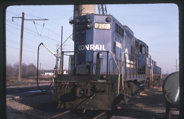 Conrail 7267 in Morrisville PA on 1/83