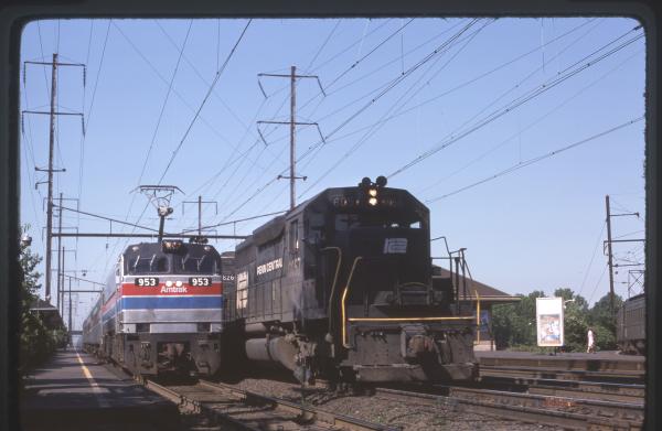 Conrail 6057 in Princeton Junction on 6/27/76