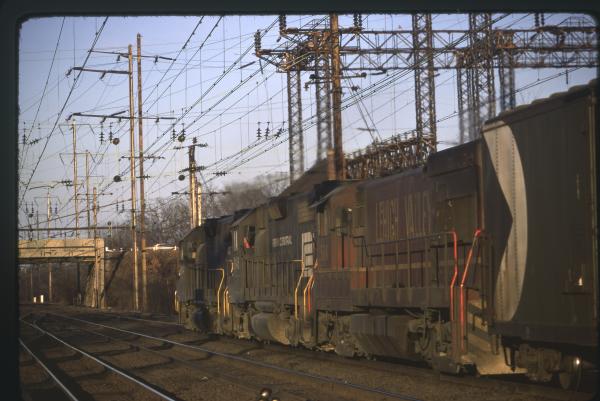 Conrail 504 in Princeton Junction on 2/13/77