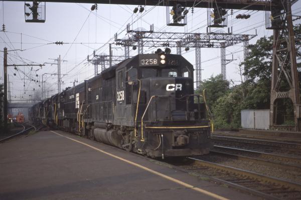 Conrail 3258 in Princeton Junction on 6/18/77