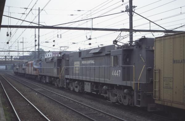 Conrail 4447 in Trenton NJ on 7/15/77
