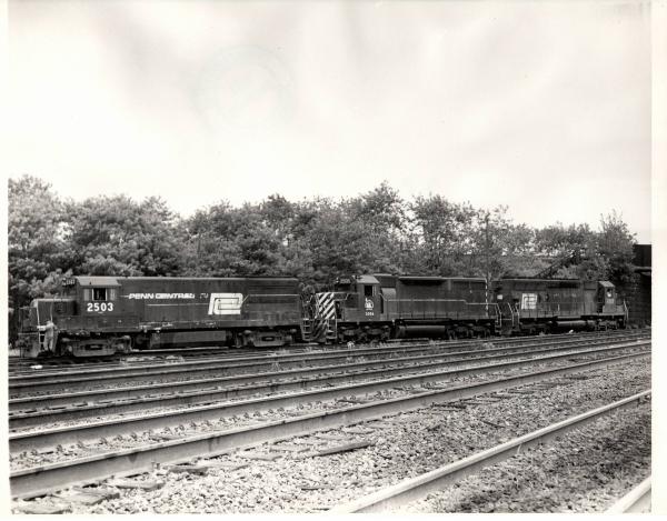 Photograph of U25B 2503, SD35 2506 and SD45 6161 at Cresson PA. 6/28/76