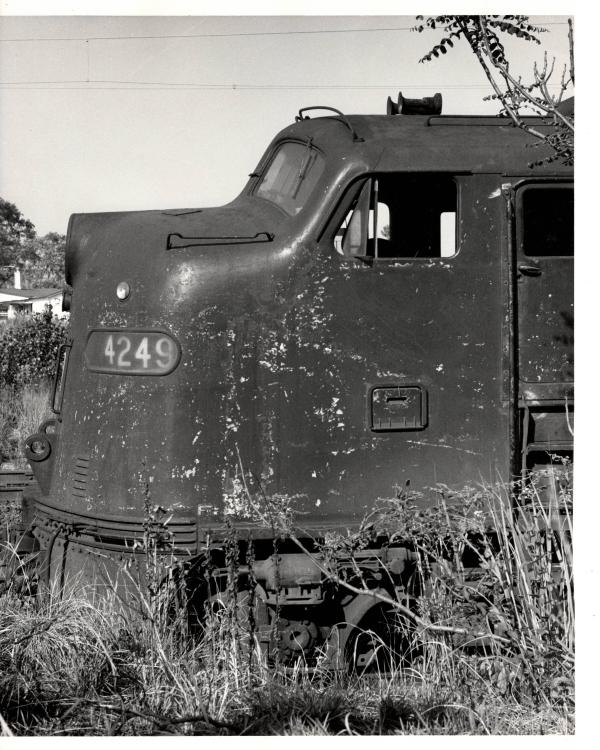 Photograph of E8 4249 at South Amboy NJ. 7/15/77