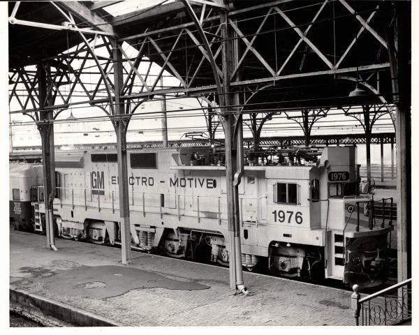 Photograph of GM10B 1976 at Harrisburg Amtrak Station. 11/28/76