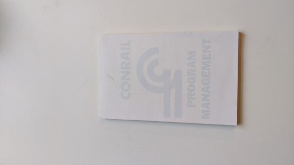 Conrail Program Management notepad