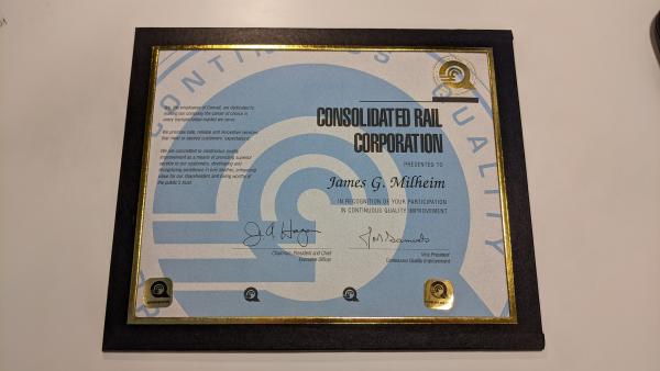 Continuous Quality Improvement Program Participation Certificate