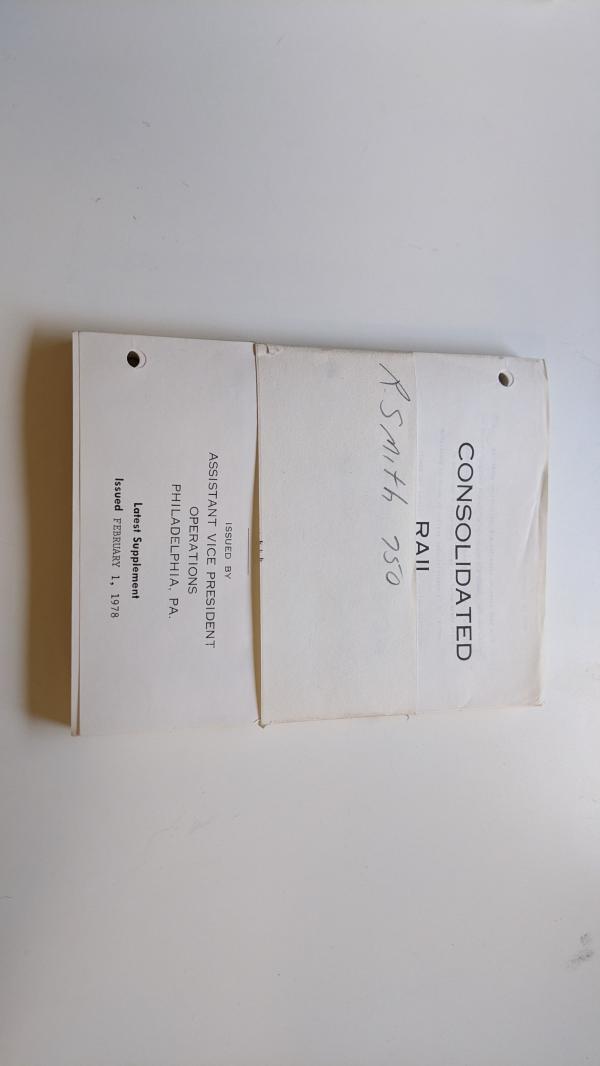 Conrail Freight Schedules, 1978-02-01