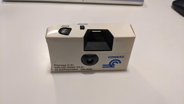 Conrail Disposable Camera with numerous exposures