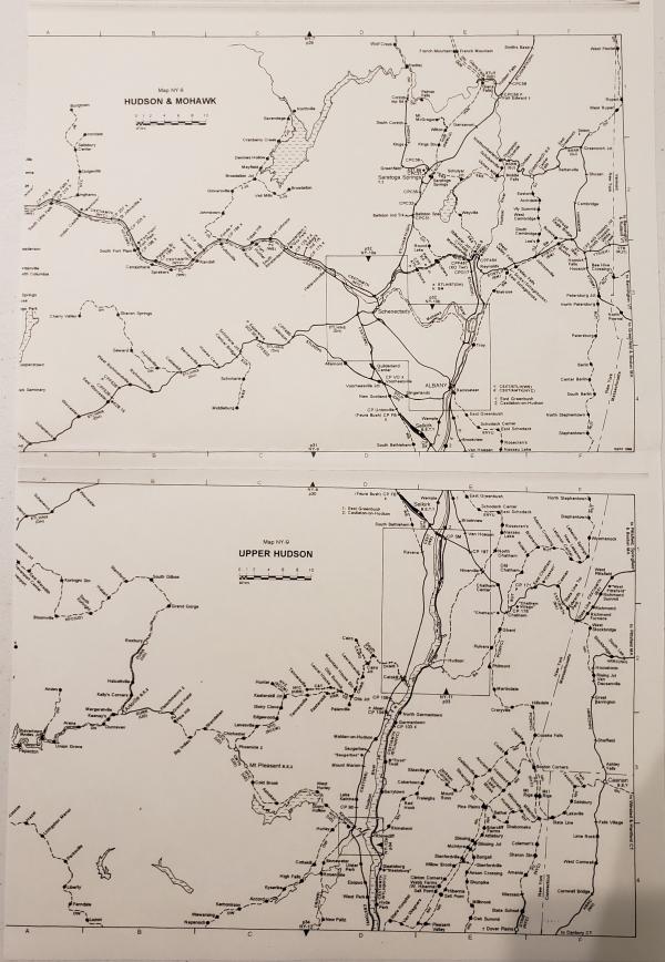 Hudson & Mohawk and Upper Hudson Map
