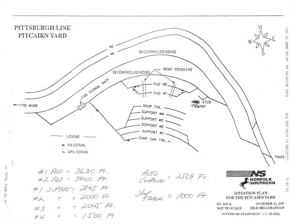 Pitcairn Yard, Pittsburgh Line, October 21, 1997