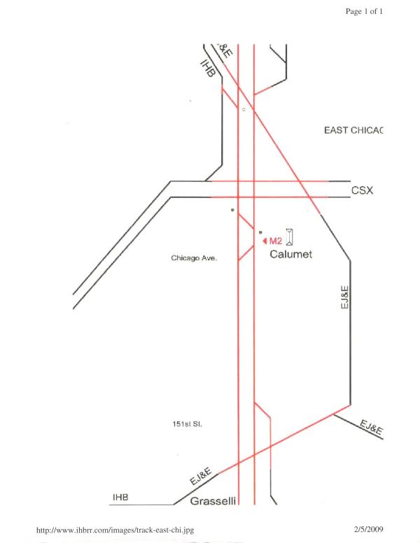 Calumet Track Chart
